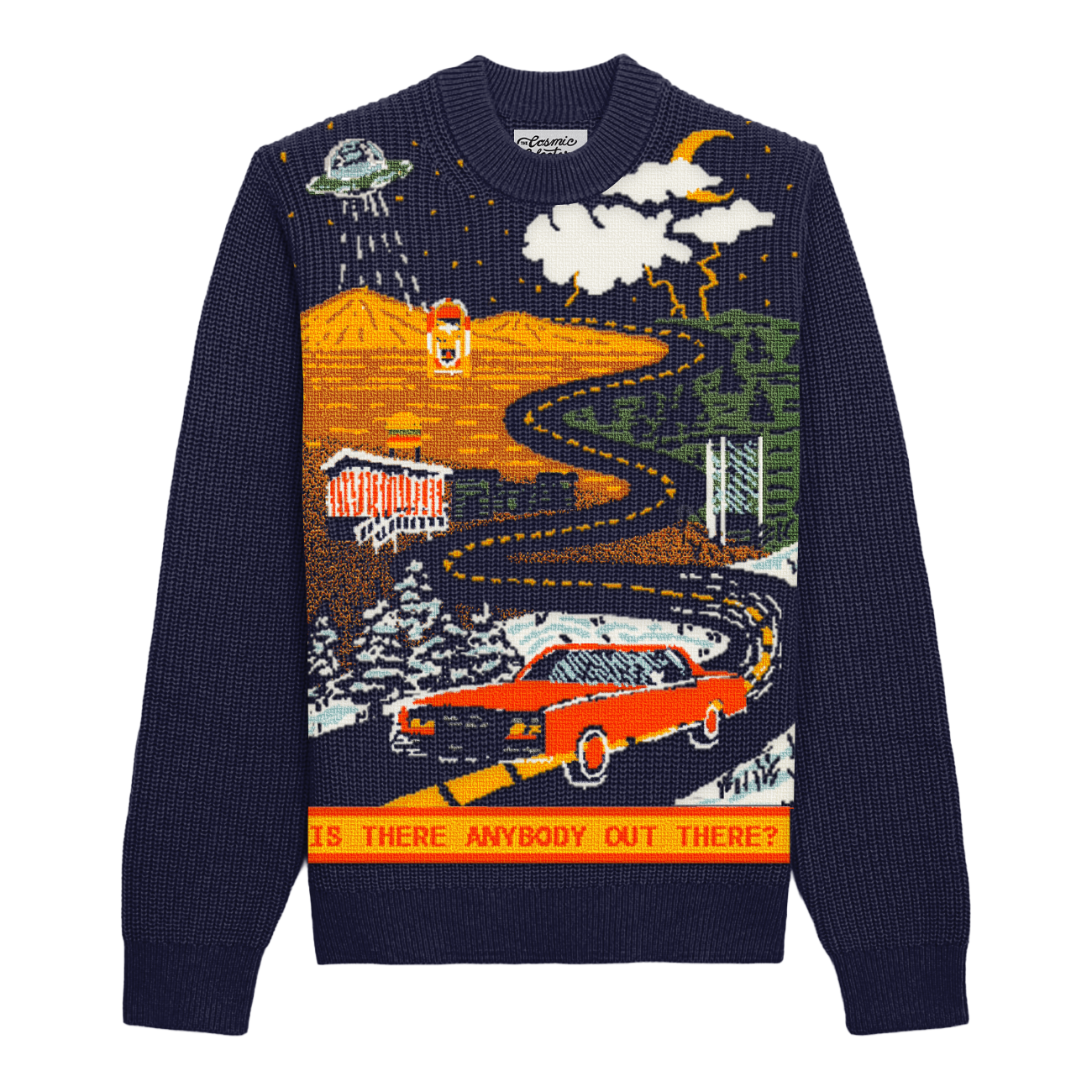 “Is There Anybody Out There” Knit Sweater