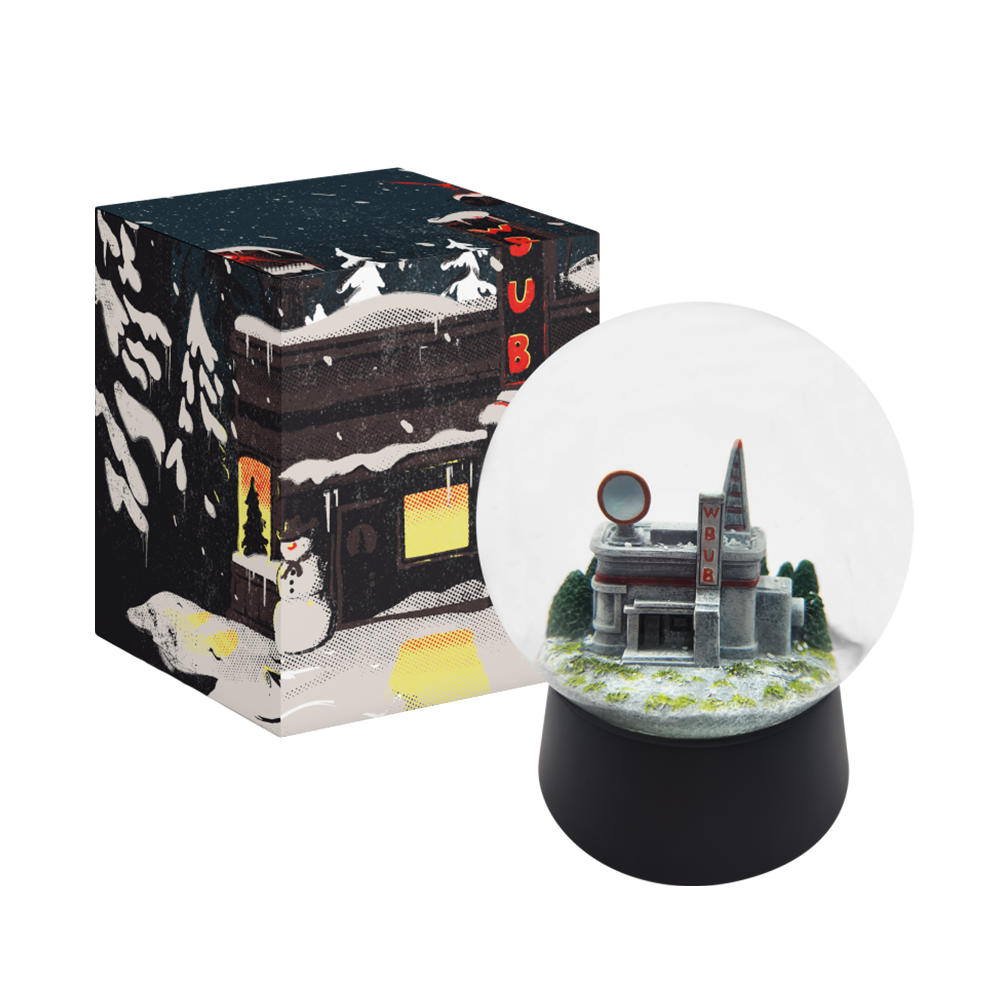 WBUB Snow Globe and Packaging