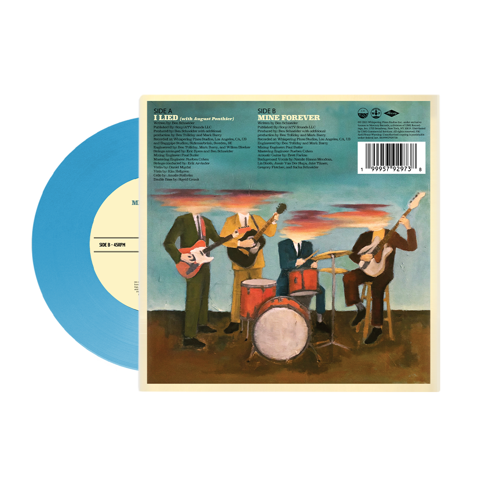 I Lied/Mine Forever 7" Vinyl Back